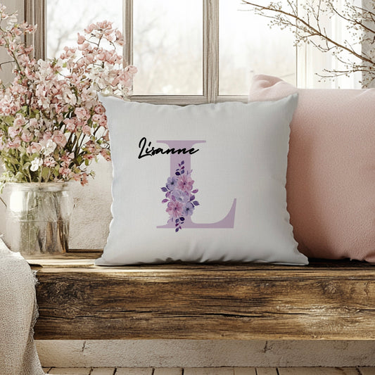 Purple Floral letter